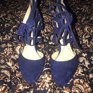 Blue heels women’s size 8